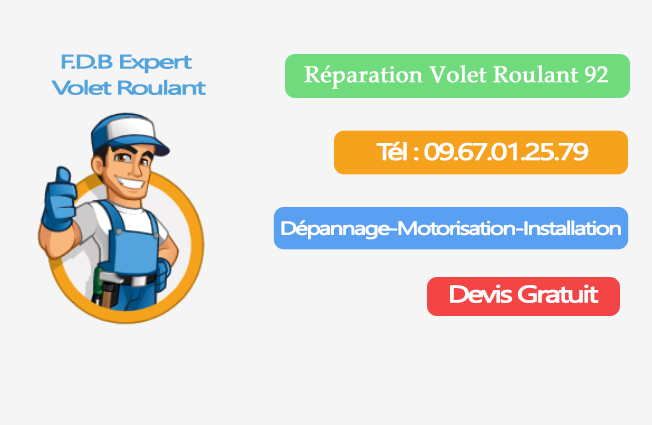 Réparation volet roulant 92