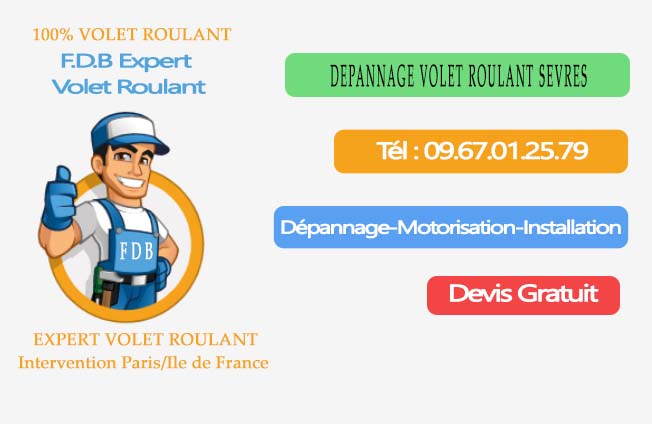 Dépannage volet roulant Sevres