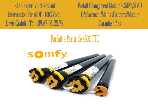 Moteur volet roulant Somfy