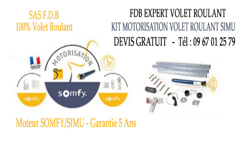 Kit motorisation volet roulant Simu